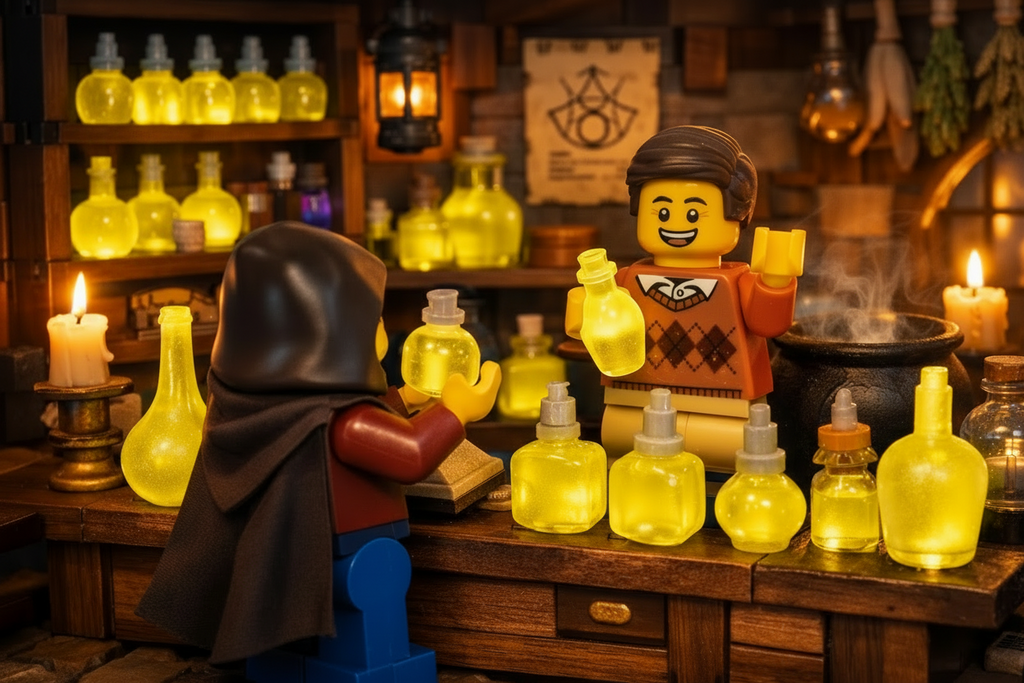 Minifigure-Scale Potion Pack – Alchemy Set
