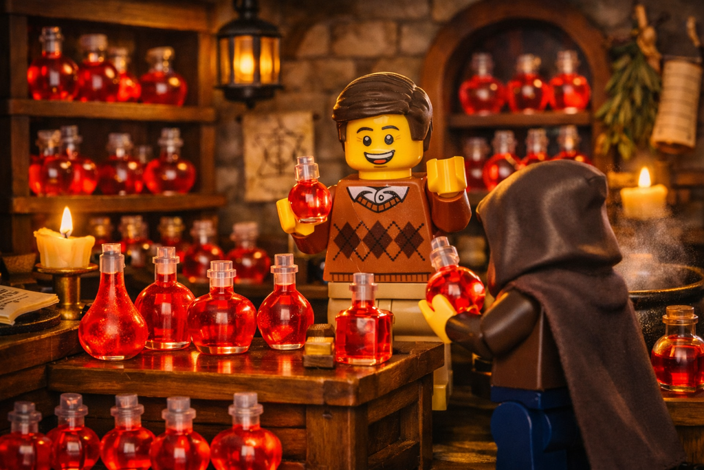 Minifigure-Scale Potion Pack – Alchemy Set