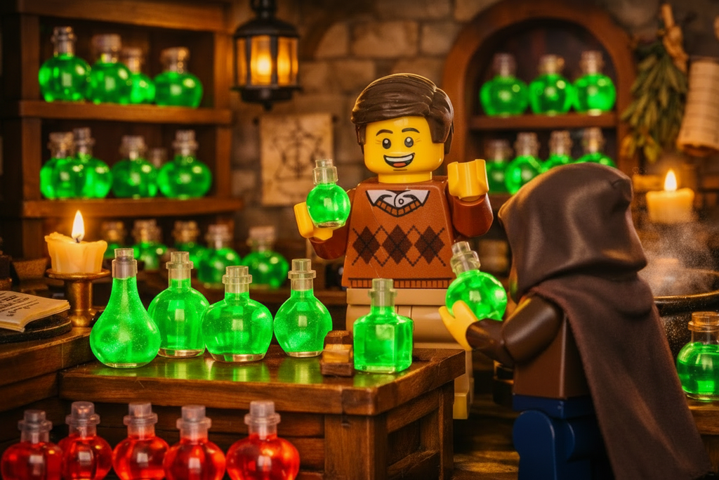 Minifigure-Scale Potion Pack – Alchemy Set