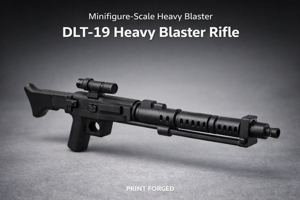 DLT‑19 Heavy Blaster Rifle – Minifigure‑Scale Custom Weapon