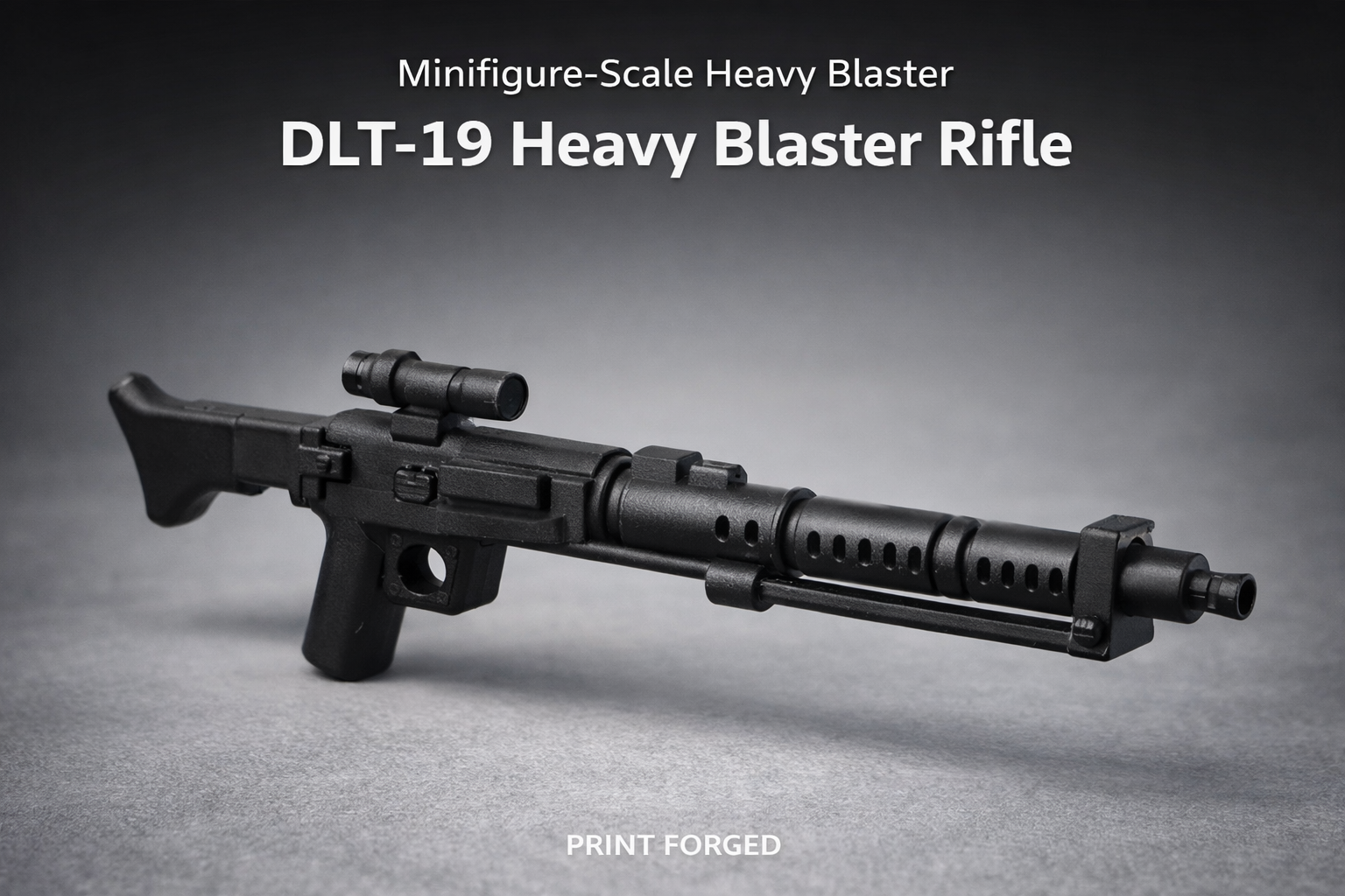 DLT‑19 Heavy Blaster Rifle – Minifigure‑Scale Custom Weapon