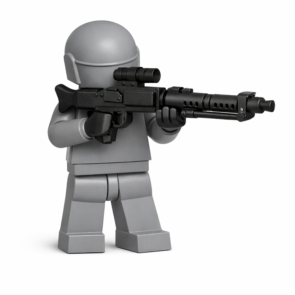 DLT‑19 Heavy Blaster Rifle – Minifigure‑Scale Custom Weapon