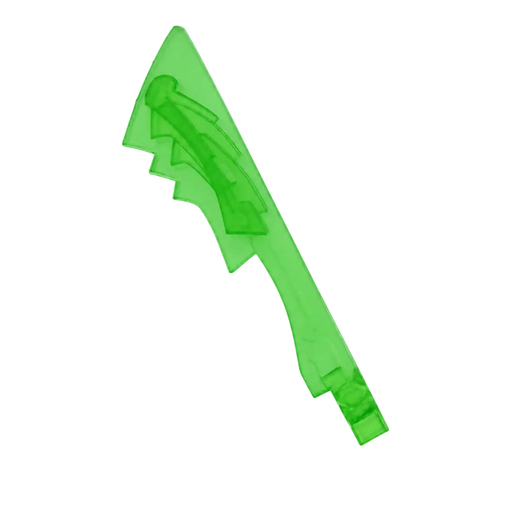 Serrated Dragon‑Head Sword — Transparent Color Series