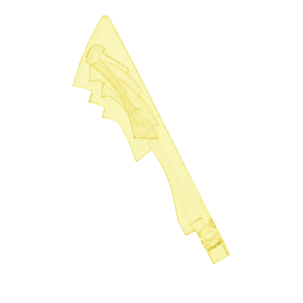 Serrated Dragon‑Head Sword — Transparent Color Series