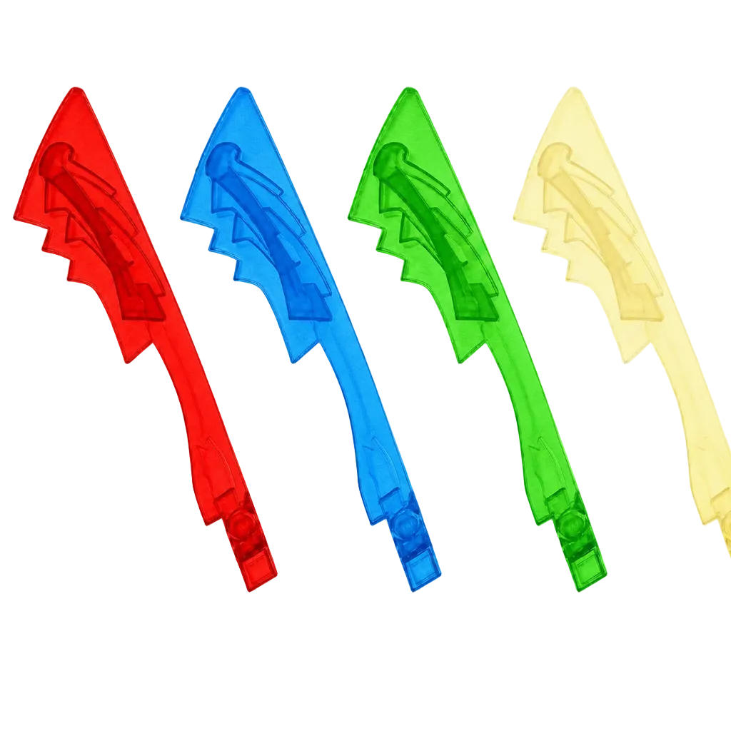 Serrated Dragon‑Head Sword — Transparent Color Series