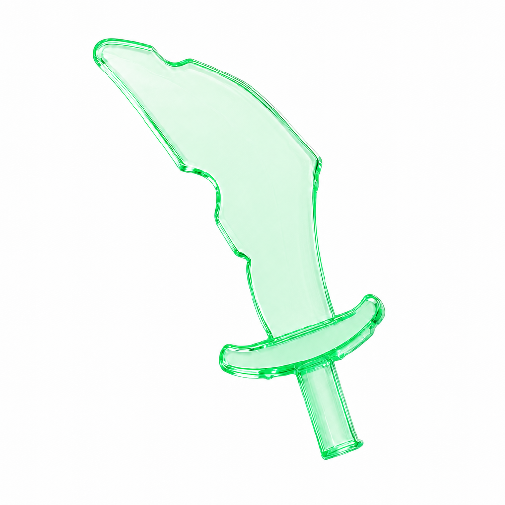 Translucent Energy Blade – Minifigure‑Scale Custom Weapon
