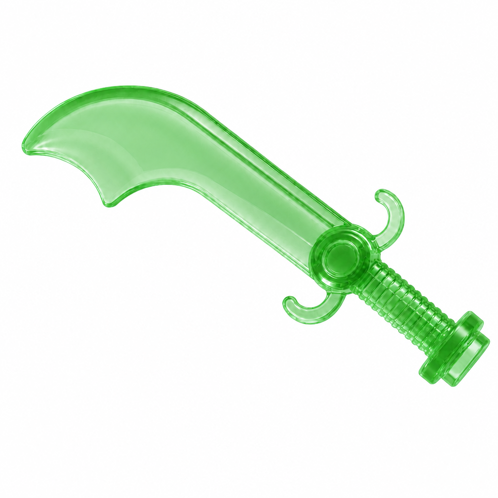 Crystal Scimitar Series – Minifigure‑Scale Custom Weapon