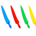 Crystal Scimitar Mini Sword with Pommel Clip - Minifigure-Scale