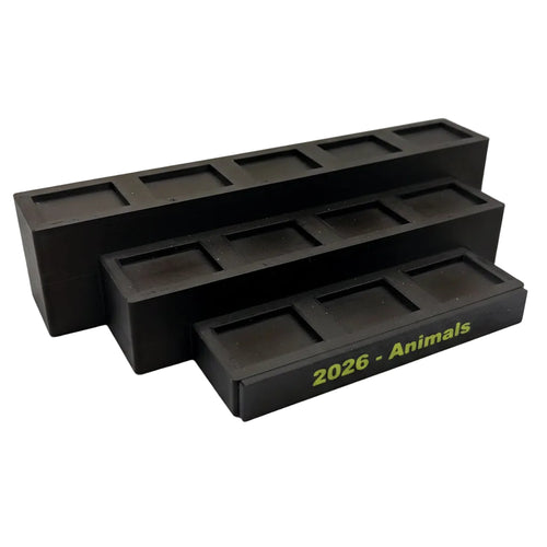 12 Minifigure-Scale Collector Stand with Personalized Name Plate