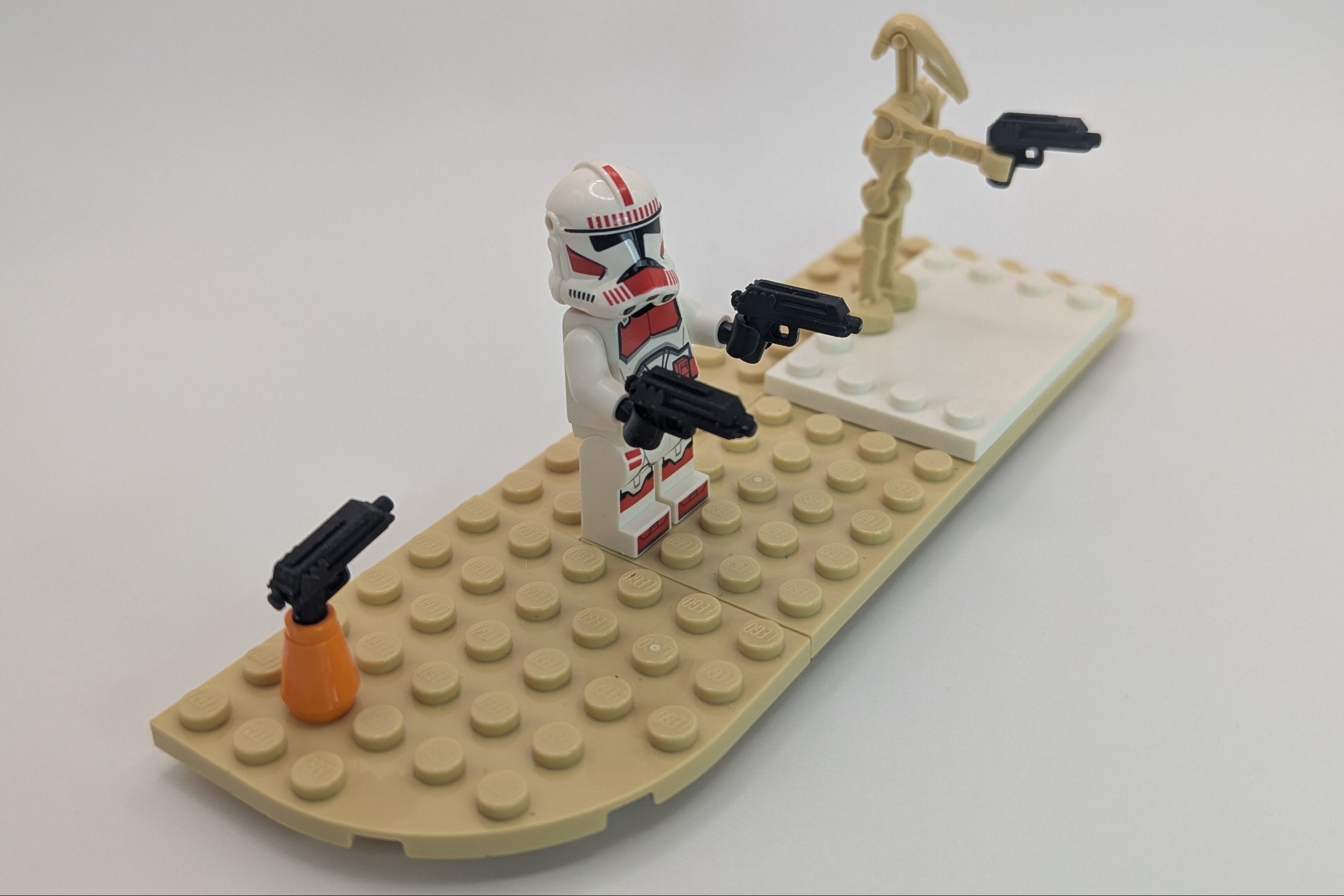 DC‑17 Blaster Pistol – Minifigure‑Scale Resin Weapon – Clone Trooper Sidearm