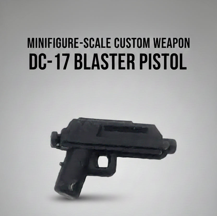DC‑17 Blaster Pistol – Minifigure‑Scale Resin Weapon – Clone Trooper Sidearm